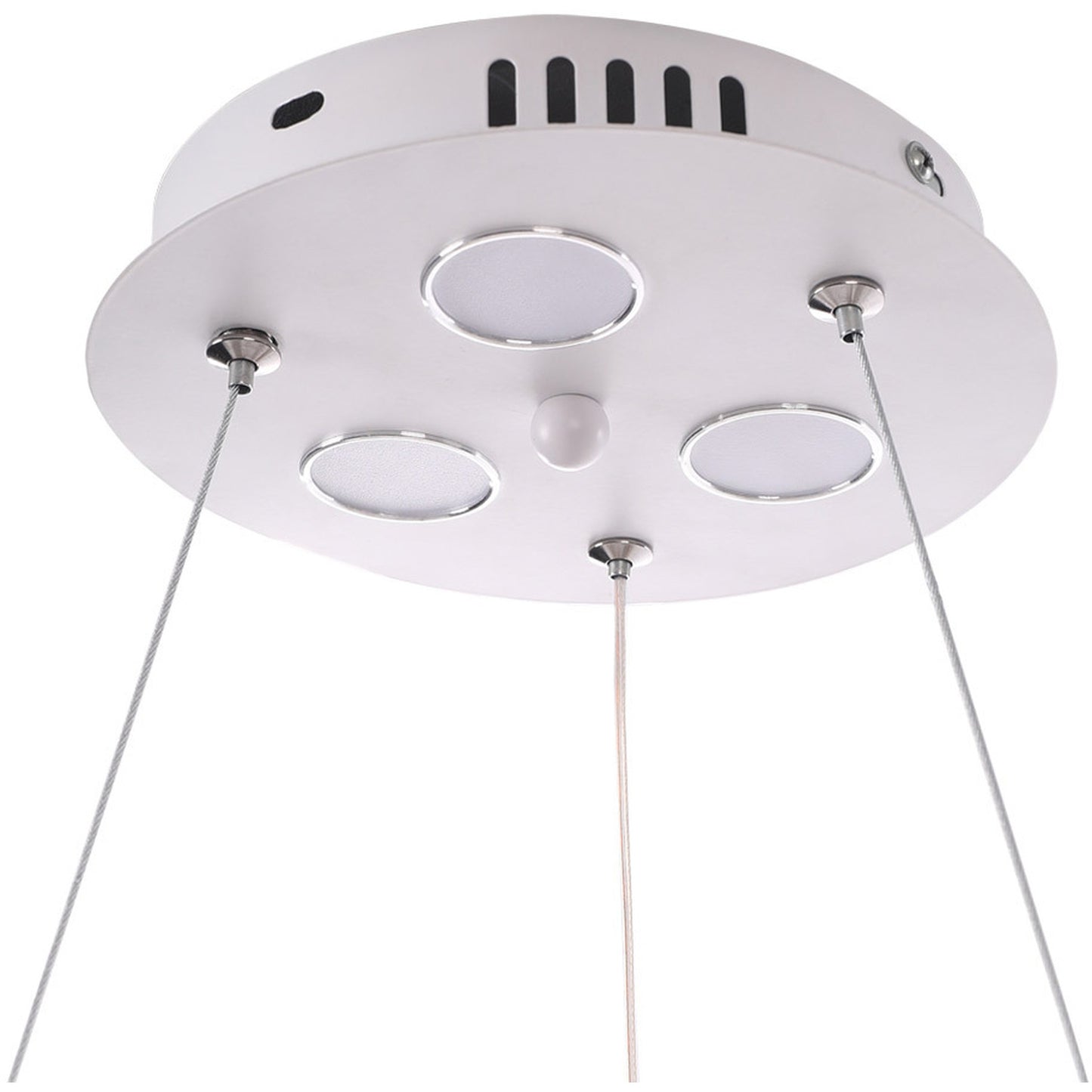 Chic Feather 6-Light Pendant Light - White