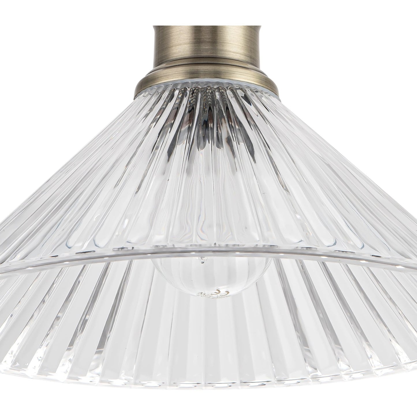 COSYLYTE Bowley Bathroom Glass Ceiling Flush Light - Matt Black